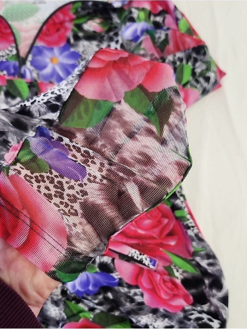 IBKUL Jovanna Vibrant Floral Print Long Sleeve Dress Size XL Golf Outdoor UPF50+ - Picture 6 of 8